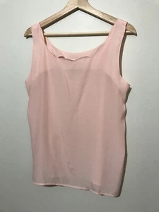 Sara Stephen Shirt Womens Medium Pink Blouse Top Sleeveless Ladies - Picture 1 of 9