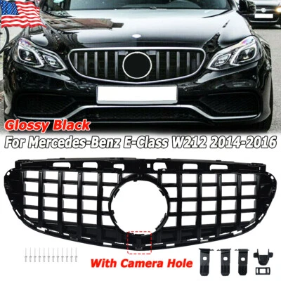 Parrilla GTR NEGRA para Mercedes-Benz Clase E W212 E200 E300 E350 E500 E550 2014-2016 Foto 1 de 4