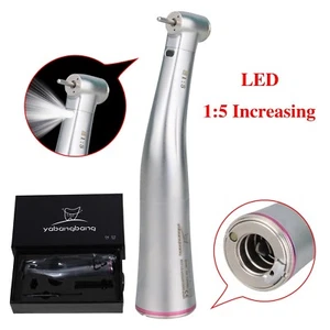 Pieza de mano dental 1:5 aumento contra ángulo LED para motor eléctrico KAVO NSK YB - Imagen 1 de 23