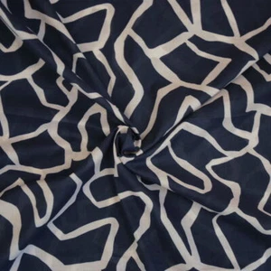 0,5m Verona, Baumwollwebware/Batist, blau/natur, Hilco, H8927/95 (25,90 EUR/m) - Bild 1 von 2