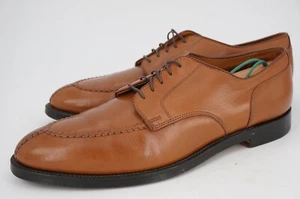 BOX & TREES | $625 ALDEN 12 A WALNUT TAN NST SPLIT TOE NORWEGIAN DERBY LEATHER - Picture 1 of 12