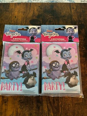 Disney Junior VAMPIRINA INVITATIONS Birthday Party Invites 2 Packs (8 Cards ea) - Image 1 of 2