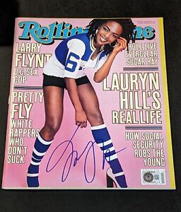 FUGEES LAURYN HILL signed autographed ROLLING STONE MAGAZINE BECKETT (BAS)