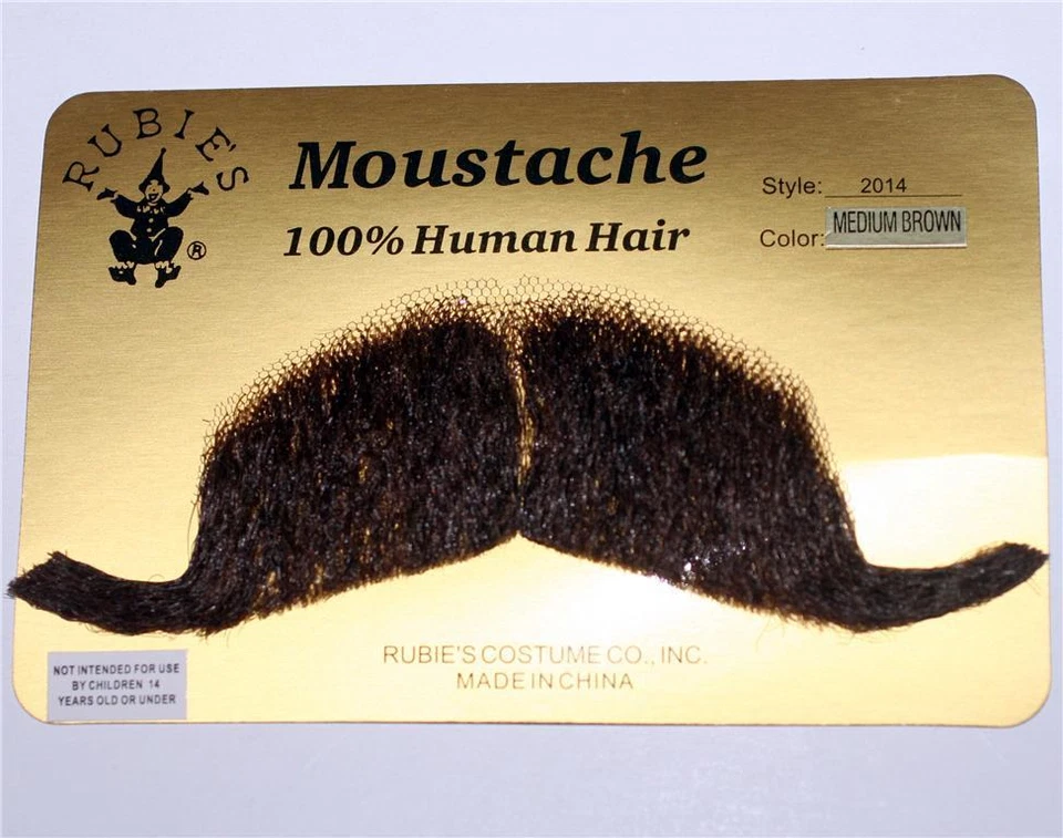 OFICIAL MILITAR Coronel Mayor Mariscal 100% Hombre Marrón BIGOTE CABELLO HUMANO Nuevo Foto 1 de 1