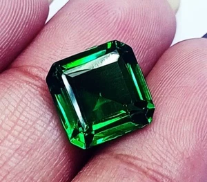 Natürlicher Tsavorit Granat 8,30 ct Achteckform lose Edelsteine zertifiziert - Bild 1 von 6