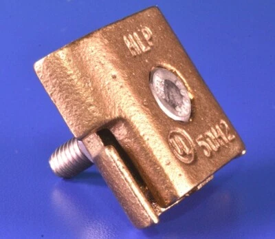 Harger HLP 1 Bolt Cable Tray Bronze & Stainless Grounding Connector Clamp  - Image 1 of 4