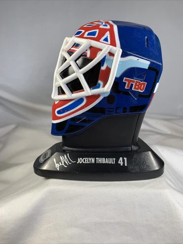 1996 Jocelyn Thibault Montreal Canadiens McDONALDS Hockey Mini Goalie Helmet Cover