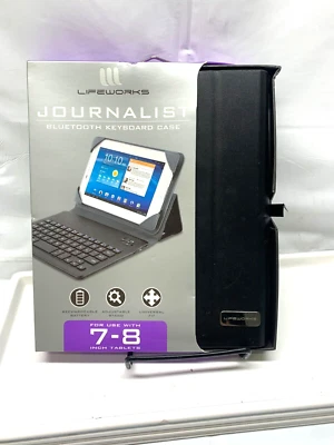 Funda Teclado Bluetooth Lifeworks JOURNALIST 7-8" - Ajuste Universal-Negro*Nueva Foto 1 de 4