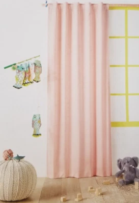 2 paneles de cortina de ventana Pillowfort rosa sarga apagón (1 par) Nuevo en paquete Foto 1 de 4