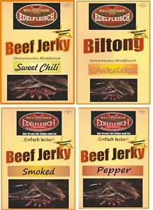 2Kg Biltong Trockenfleisch MEGA Probierpaket 4 Sorten Beef Jerky - Bild 1 von 1
