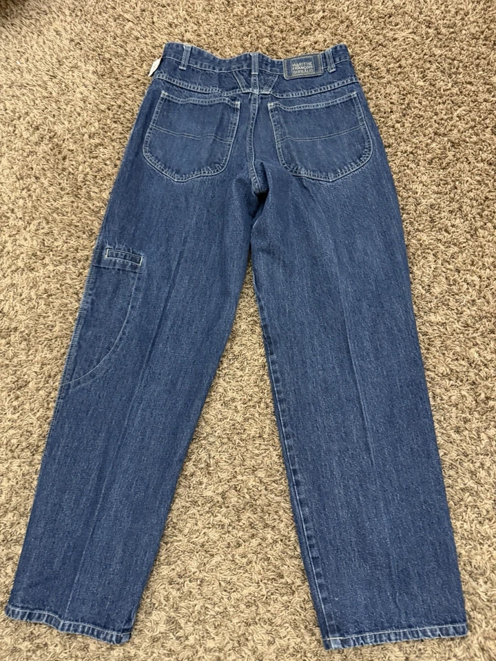 VTG Y2K Marithe Francois Girbaud Baggy Straight Jeans Blue Hip Hop Mens Sz 32x30 - Image 1 of 4