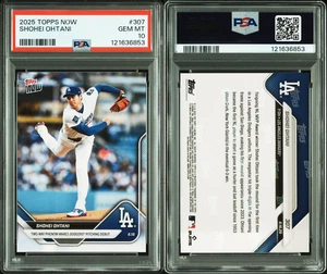 PSA 10 Shohei Ohtani 2025 Topps Now #307 1° Dodgers lancio debutto MLB MVP - Foto 1 di 11