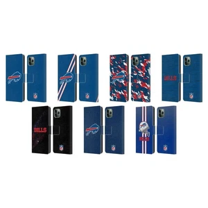 NFL BUFFALO BILLS LOGO BRIEFTASCHE HUELLE AUS LEDER FÜR APPLE iPHONE HANDYS - Picture 1 of 13