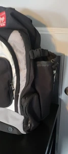 Rawlings Black Baseball Back Pack Gear Bag for Gloves Bat Equipment - Picture 1 of 7
