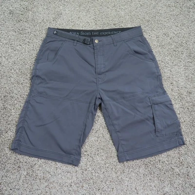Prana Shorts Mens 36 Gray Stretch Zion Cargo Nylon Hiking Outdoor 12" Inseam - Image 1 of 4