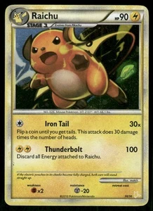 Pokemon Tcg Raichu #30 Pokemon Gyarados & Raichu LP - Picture 1 of 2