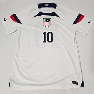 Camiseta deportiva local Nike USA USMNT Christian Pulisic #10 Dri-FIT STATES UNITED para hombre L - Imagen 1 de 6