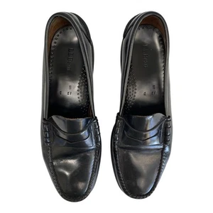 L.L. Bean Black Penny Loafers Weejuns Men’s 12 Leather Shoes - Picture 1 of 8