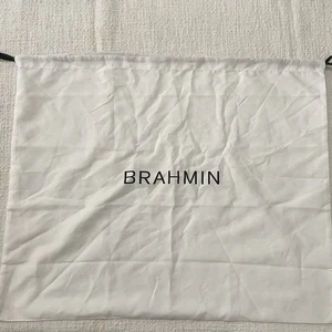 Brahmin Kordelzug Staubbeutel Handtasche Abdeckung weiß Mikrofaser 22 x 18 Zoll Schön! - Bild 1 von 2