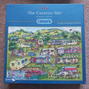 1000 Teile Gibsons Puzzle "The Caravan Site komplett - Bild 1 von 2