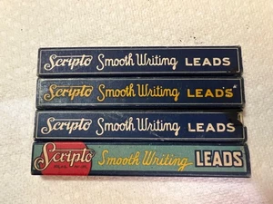 VINTAGE BLACK, BLUE, & GREEN Scripto Smooth Writing Vintage Pencil Leads - Picture 1 of 6