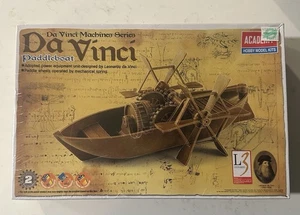 Da Vinci Machines PADDLEBOAT Model Kit Academy Hobby Sealed NEW Boat Kit - Picture 1 of 1