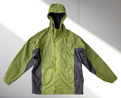 Chaqueta de invierno Stearns Dry Wear con capucha para hombre M verde gris cremallera completa cortavientos Foto 1 de 4