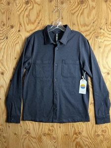 NUEVA Chaqueta Camisa Vuori Coronado Para Hombres M Dolomita Brezo Medianoche V2009 Azul Marino - Imagen 1 de 13