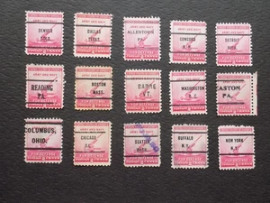 U S Coll'n of (15) USED Diffn't cities PRECAN. DEFIN-7-22-A-2 C DEFENSE - Picture 1 of 2