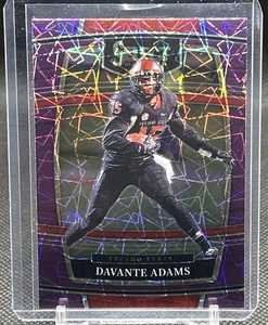 2022 Panini Select Draft Picks - Concourse Davante Adams #31 Purple Lazer Prizm - Picture 1 of 2