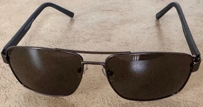 *NWOT* Pugs Style #M6 Sunglasses  Polarized Black Lenses Grey & Black Frame - Image 1 of 4