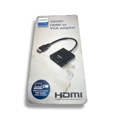 Philips HDMI to VGA Adapter - Black SWV9200E/27 - Image 1 of 3