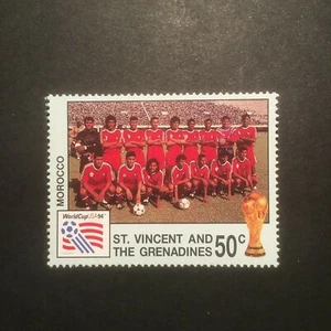 USA World Cup 1994 Stamp (St Vincent and the Grenadines) - Morocco - Picture 1 of 2