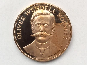 1971 Franklin Mint Oliver W. Holmes PP Bronze Medaille Great Americans A1815 - Bild 1 von 5