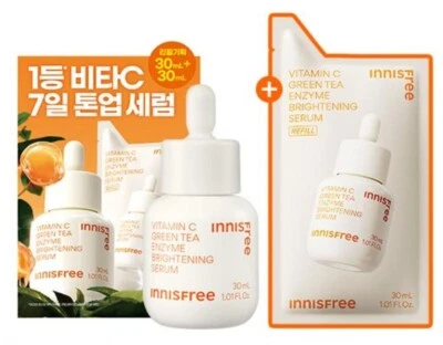 INNISFREE Vitamin C Green Tea Enzyme Brightening Serum 30ml+Refill 30ml - image 1 of 3