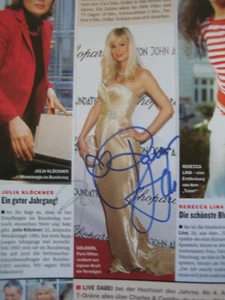 Paris Hilton signiert BUNTE Magazin original Unterschrift Signatur Autogramm  - Picture 1 of 3