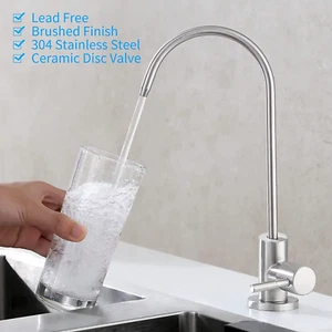 GRIFO para EQUIPO de OSMOSIS CROMADO CROMO AGUA POTABLE FREGADERO 1/4 acero - Imagen 1 de 5