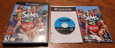 THE SIMS 2 PETS Nintendo GameCube COMPLETE TESTED 2006 Insert Manual RARE GC CIB - Image 1 of 3