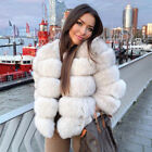 Real Fox Fur &Raccoon Fur Coat Short Women Jacket with Collar Latest Design