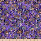 Serenity Lavender Dandelions Fabric 29537-V Dan Morris Fabric By the Half Yard