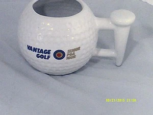 "Taza de golf en forma de porcelana blanca VANTAGE GOLF-SENIOR PGA TOUR 4" - Imagen 1 de 4