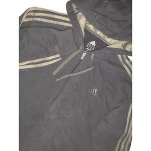 Sudadera con Capucha Adidas Manga Larga Cremallera Completa Azul Marino XL Mezcla de Algodón - Imagen 1 de 6