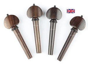 Violin Peg Set Rosewood - Hill Model with Black trim - Picture 1 of 3