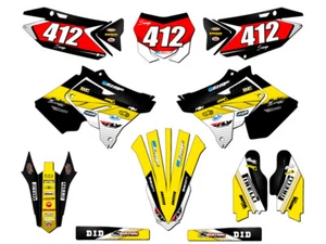 2001-2014 fits POLISPORT RESTYLE (RMZ STYLE) RM 125 RICOCHET Black Senge Grap... - Picture 1 of 10