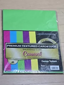 Core'dinations Value Pack Smooth Cardstock 8.5"X11" 40/Pkg Carnival Set Of 2  - Picture 1 of 3