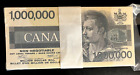 Canada $1,000,000 1991 x 50 Pc Lot Railroad Unc Babn Canadian Souvenir Fun Money