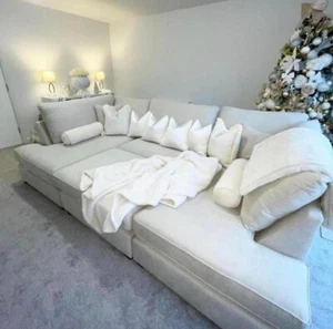 Cinema Sofa U Shape Sofa SALE PRICE L Shape New Corner Chaise Footstool - Picture 1 of 4