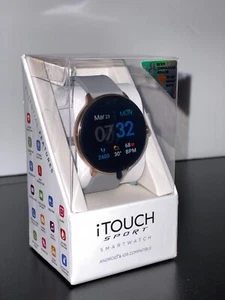 Reloj inteligente deportivo iTouch 43 mm oro rosa + correa gris Android iOS - Imagen 1 de 5