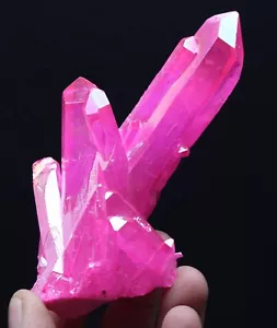 176,6 g SUPERIOR BONITA LLAMA ROJA AURA Cuarzo Cristal Punto Grupo Curación - Imagen 1 de 12