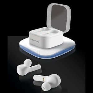 Daewoo Wireless Air Buds with Charging Case and QI Wireless Charging Pad 10m - Picture 1 of 14